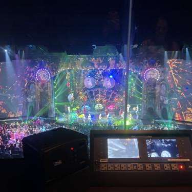 A view of MJOne from inside of the booth