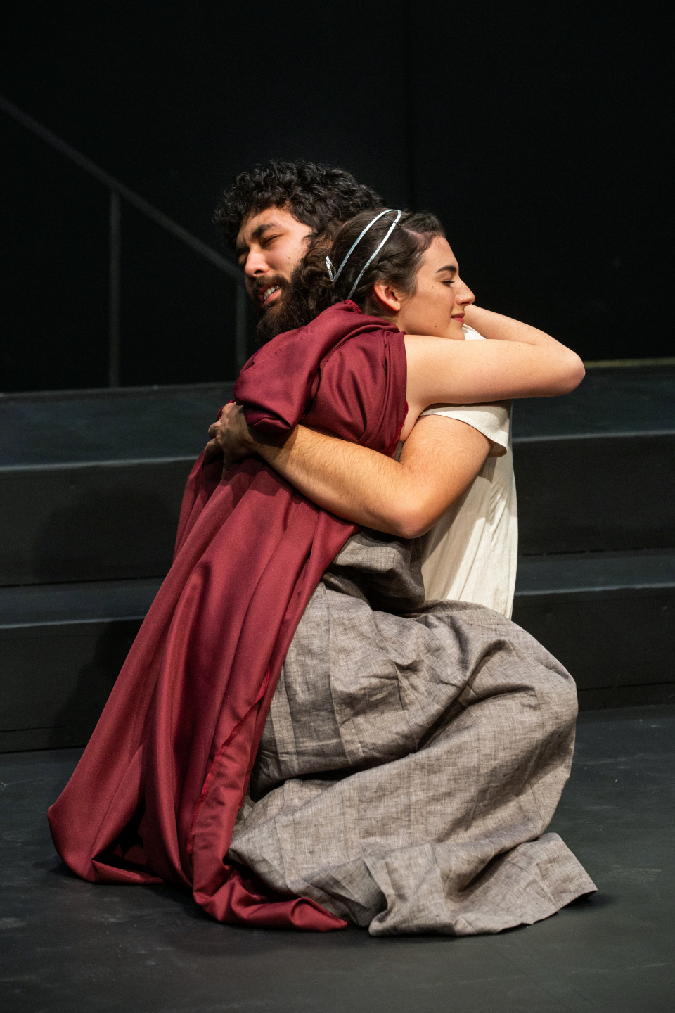 Brynn Duncan as Penelope and Benjamin Young as Odysseus